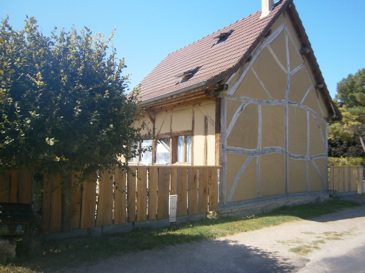 post and beam, burgundy style